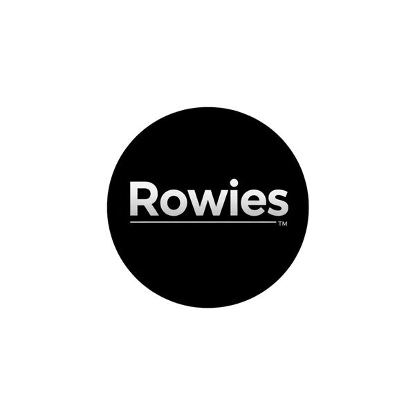 Rowies on a black screen